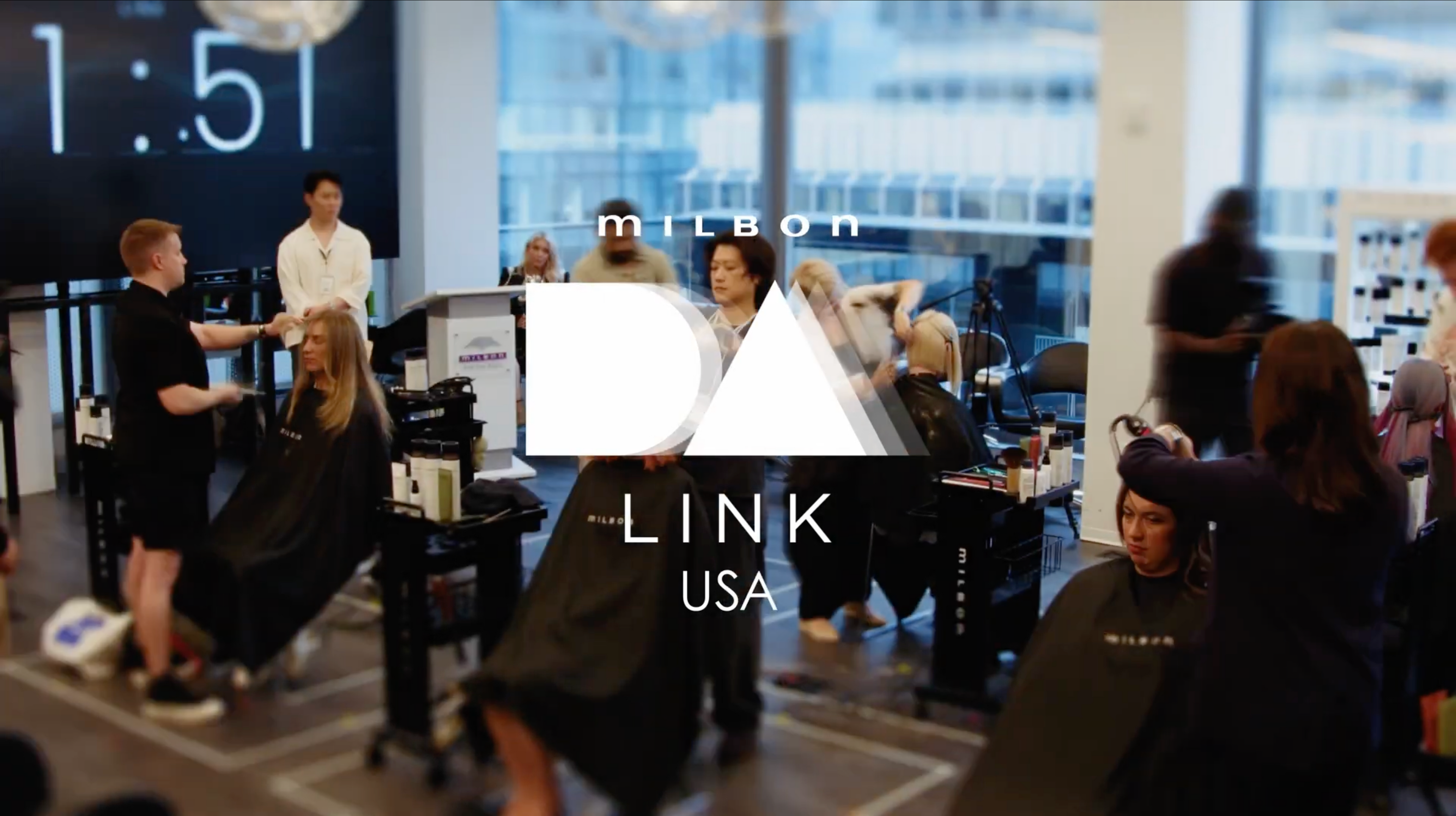 Load video: DA LINK Milbon USA Event